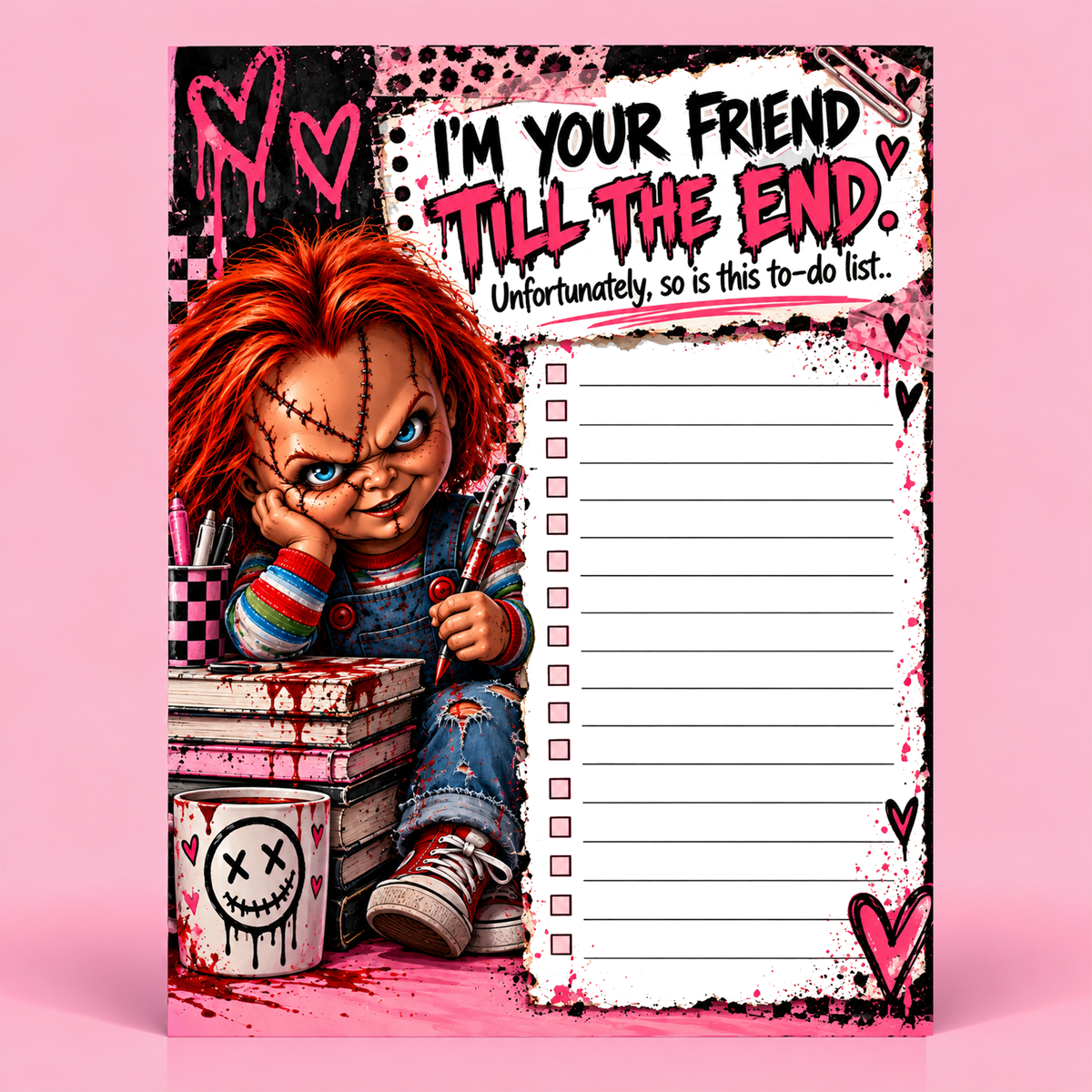 Horror Small Notepad - I’m Your Friend Till the End