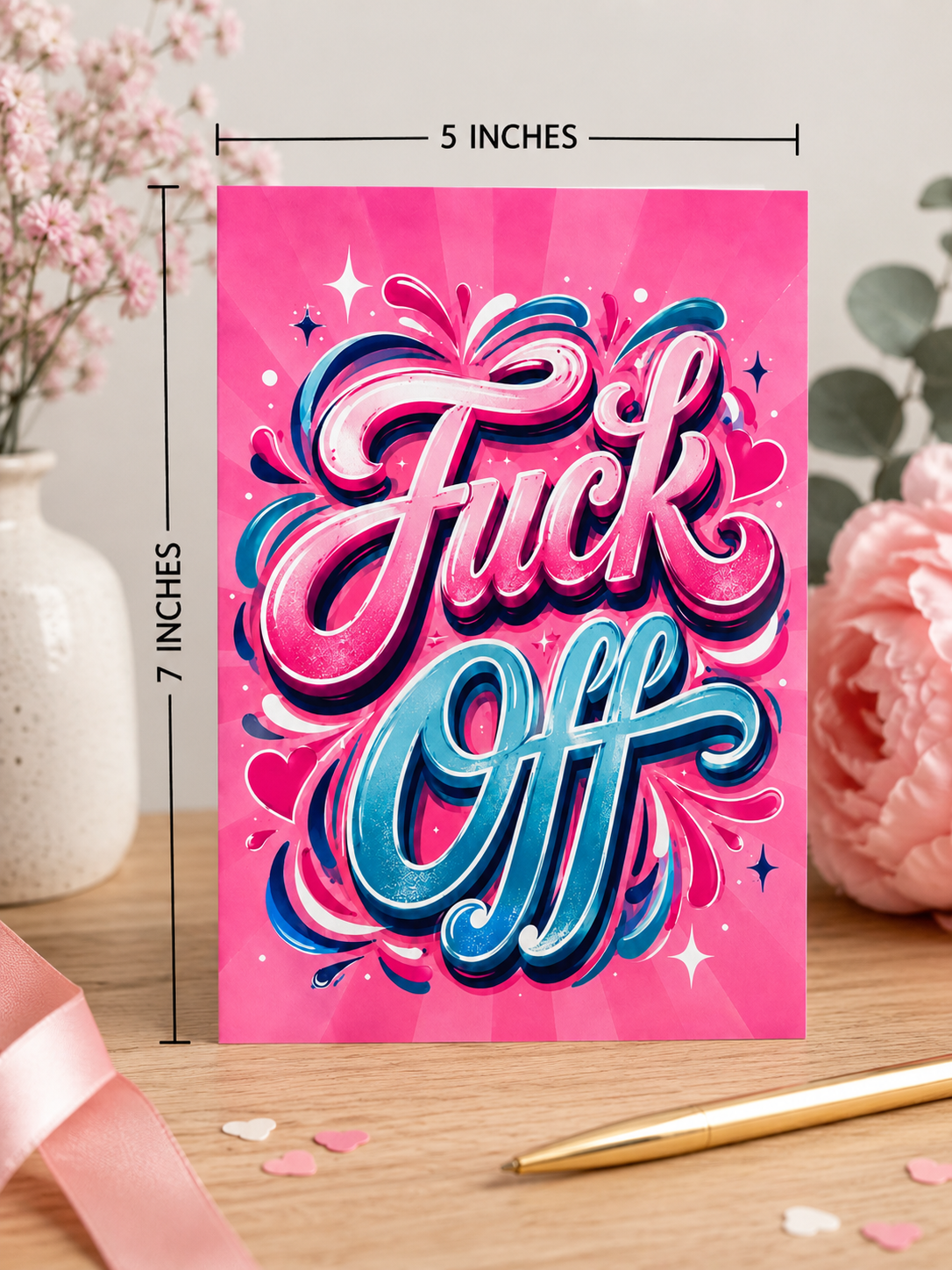 Fuck Off Greeting Card