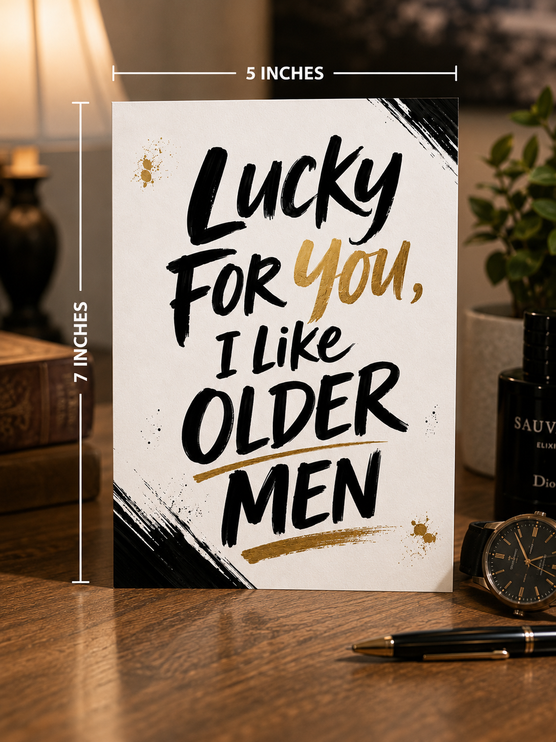 Funny Older Men Greeting Card