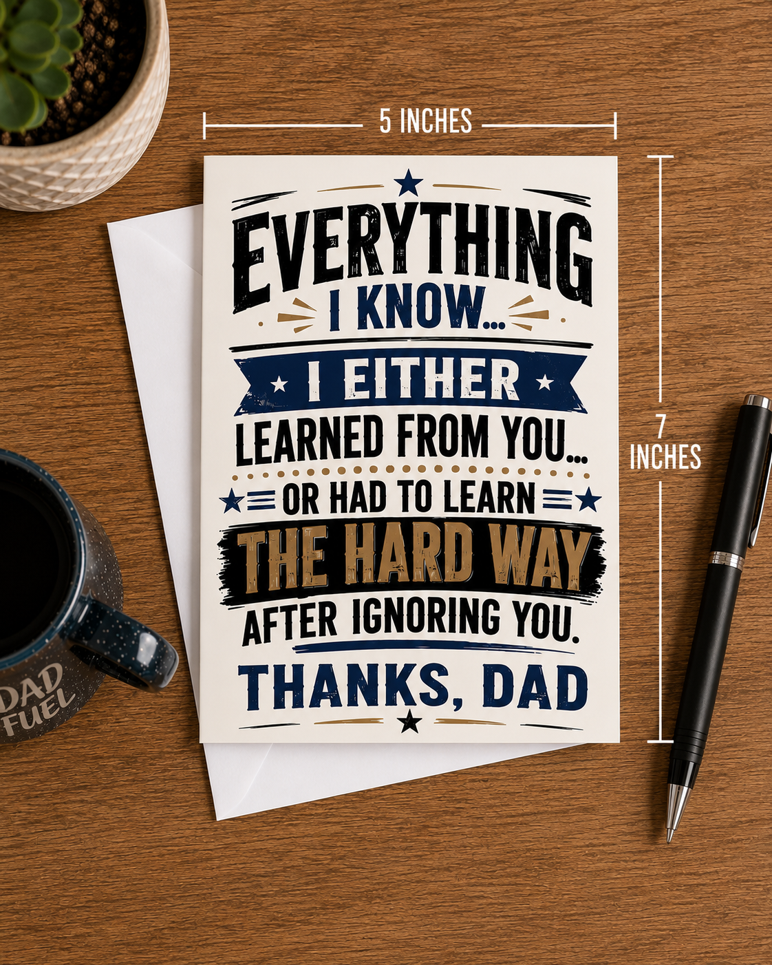 Thanks Dad Greeting Card