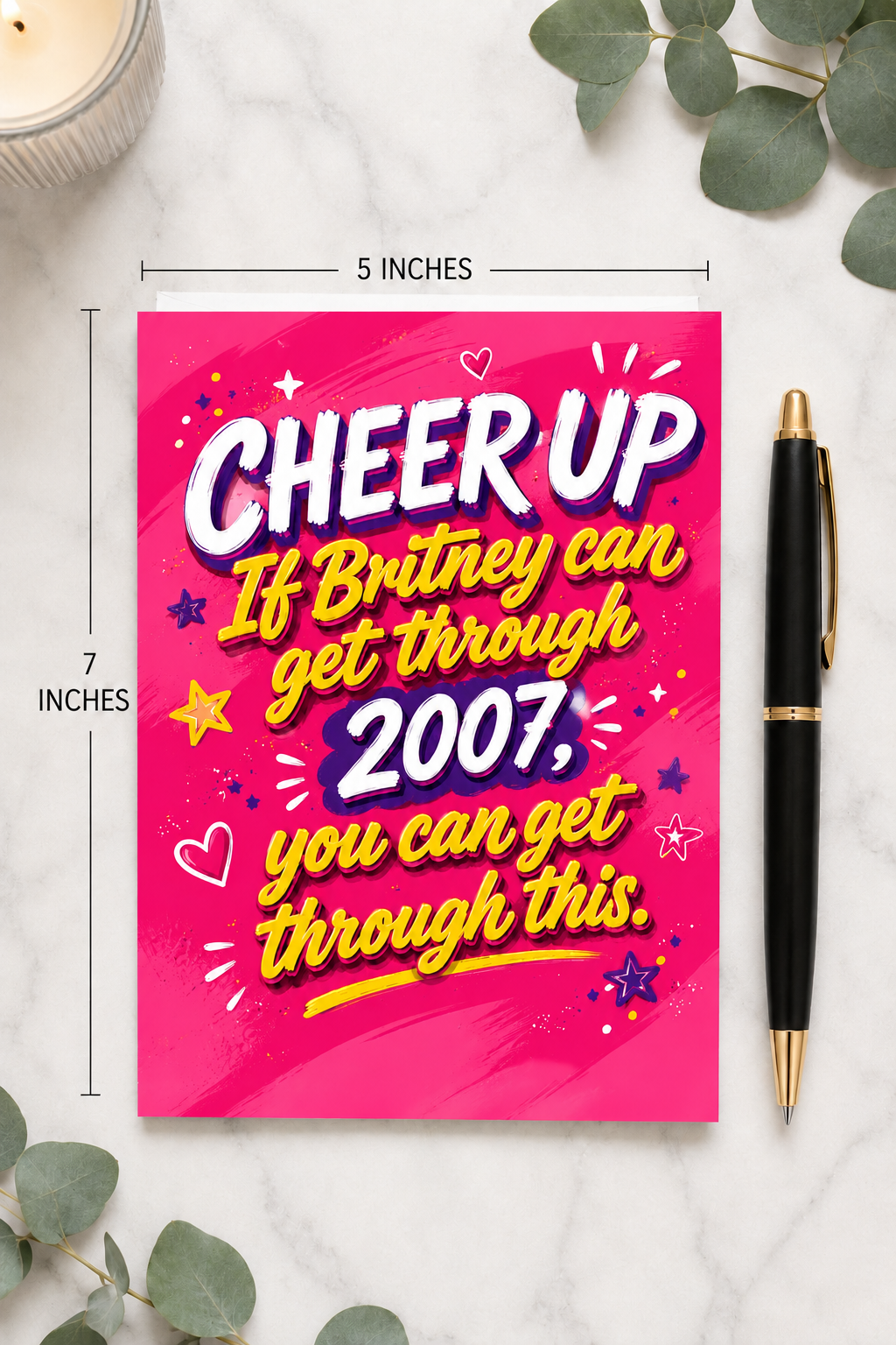 Britney 2007 Encouragement Card