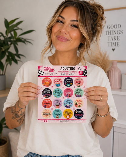 Adulting Achievement Stickers