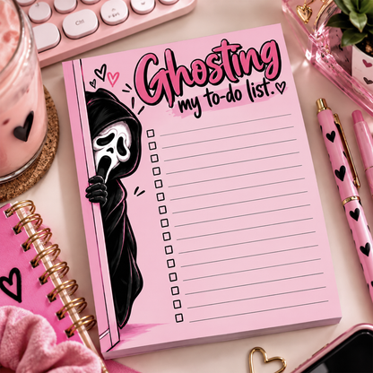 Ghostface Small Notepad - Ghosting My To-Do List