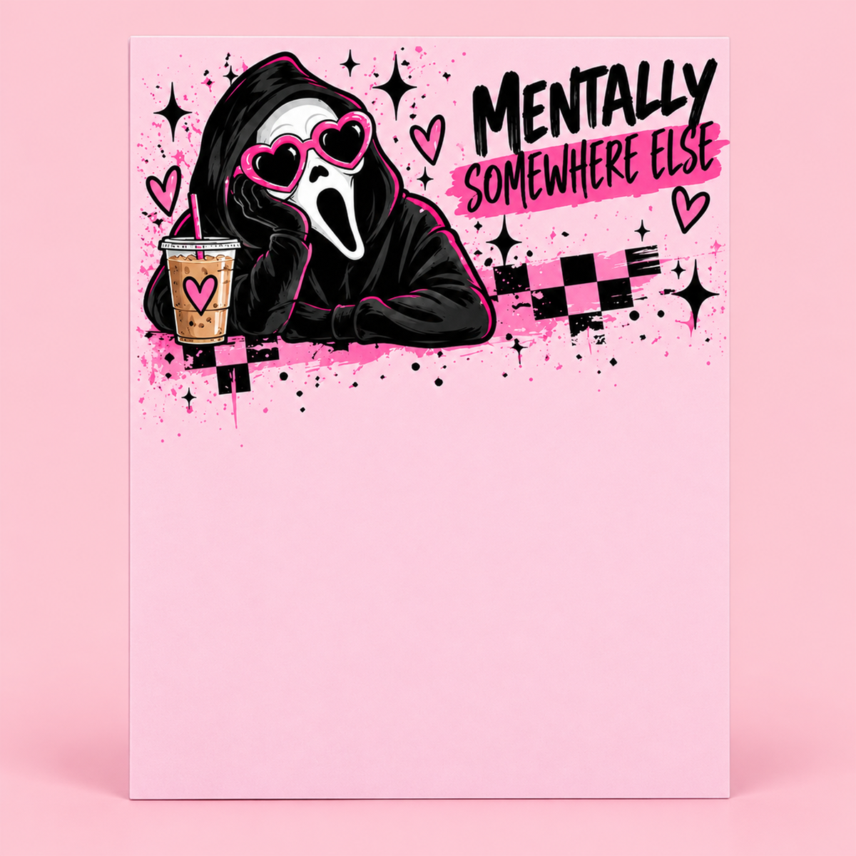 Ghostface Small Notepad - Mentally Somewhere Else