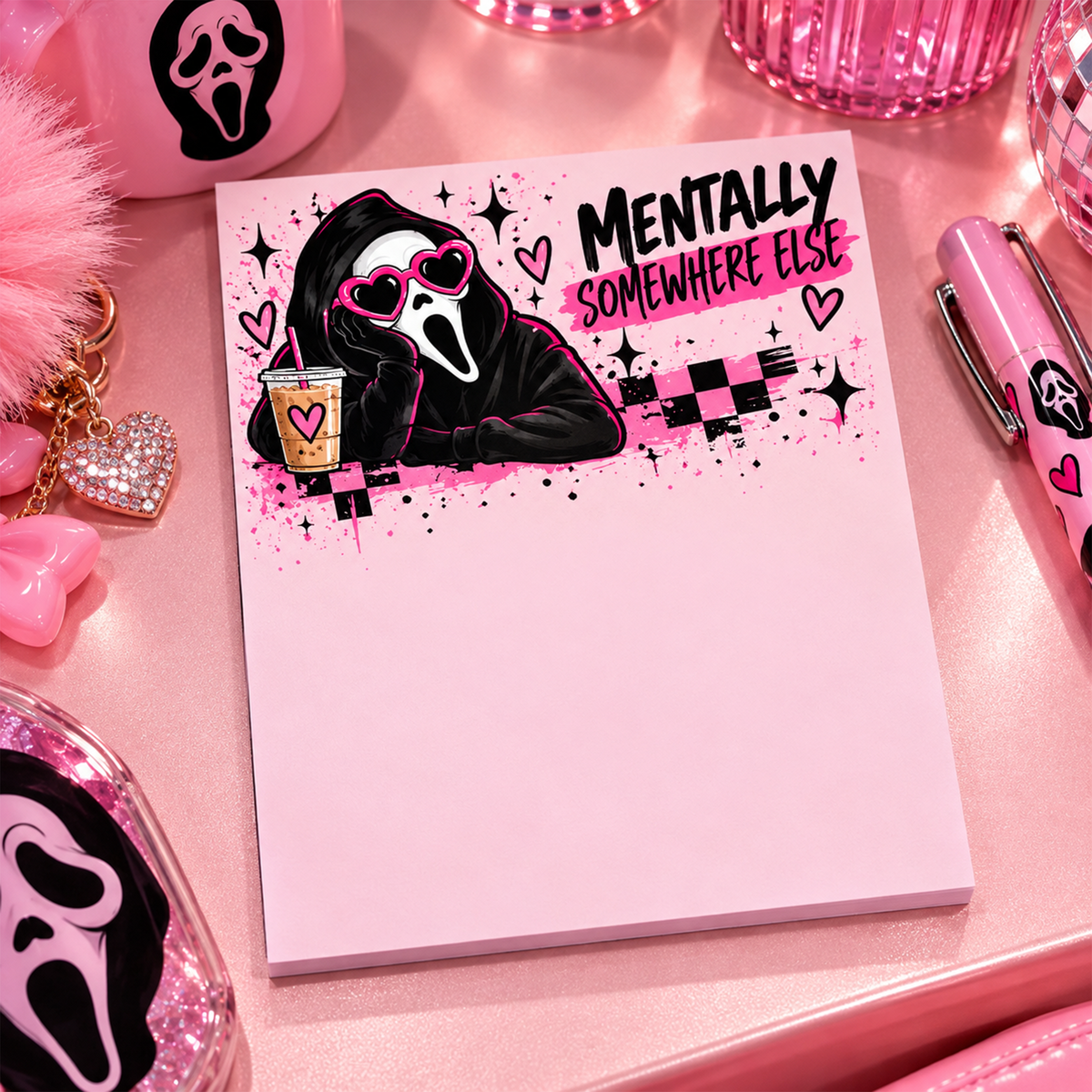 Ghostface Small Notepad - Mentally Somewhere Else