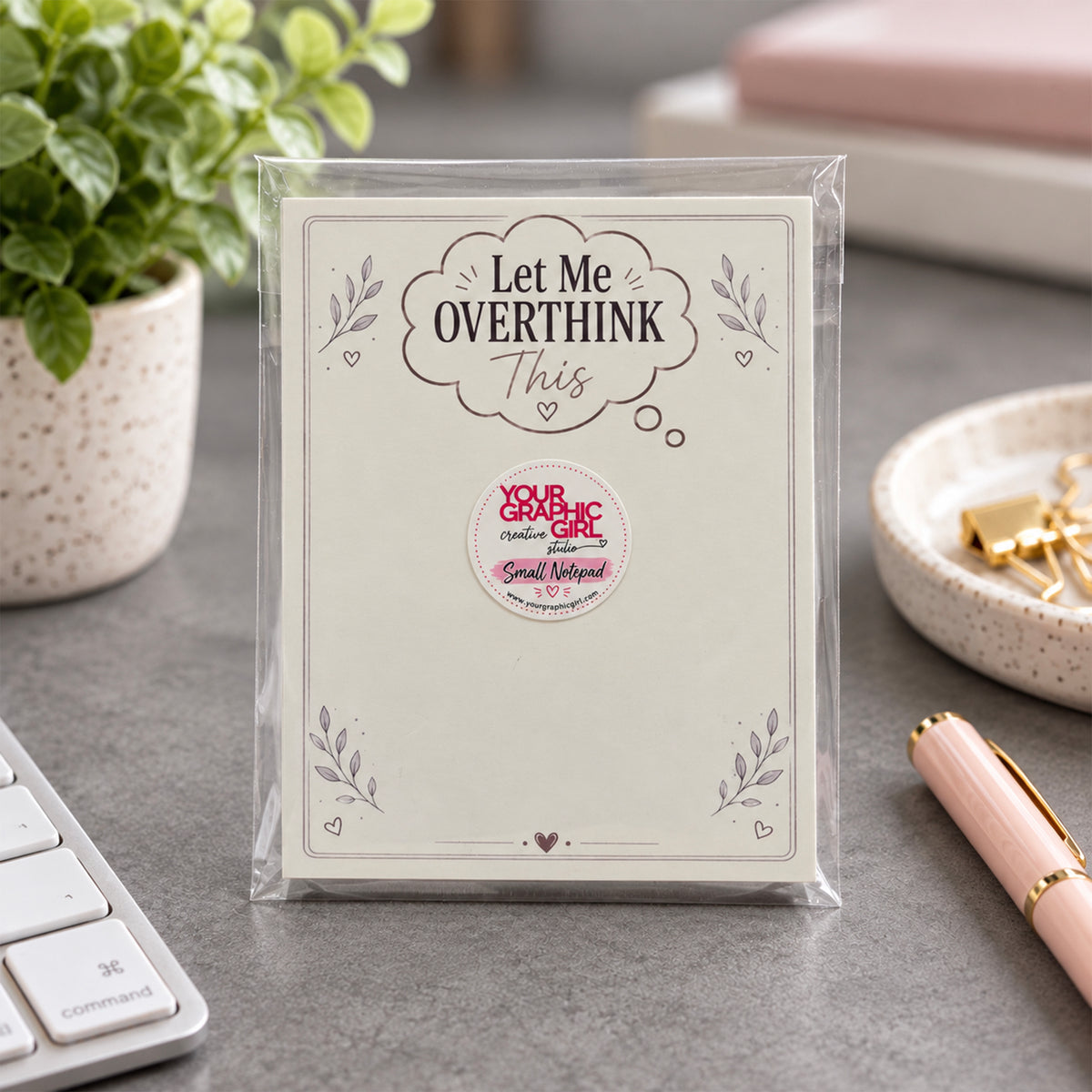 Overthinking Department Small Notepad