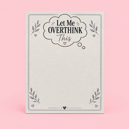 Overthinking Department Small Notepad