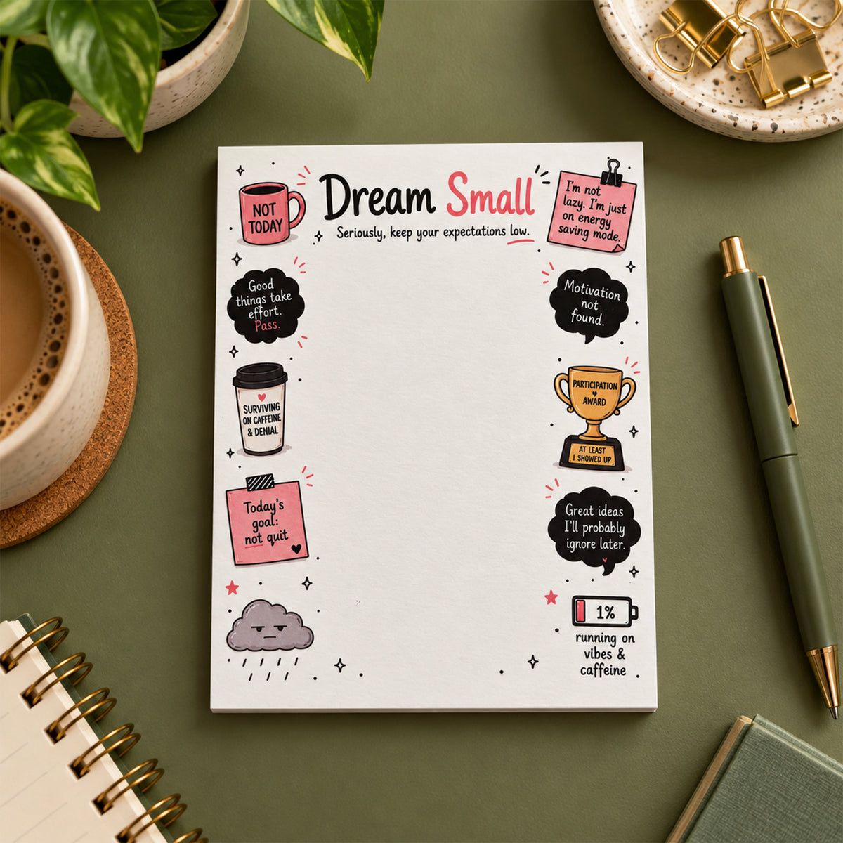 Unmotivational Small Notepad