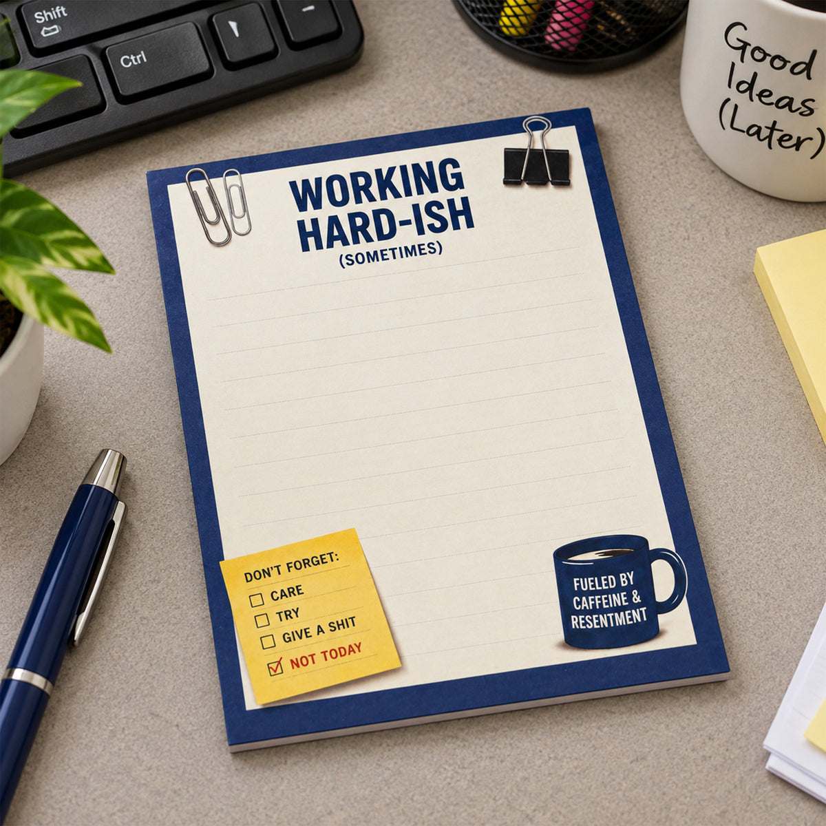Work is Bullshit Small Notepad