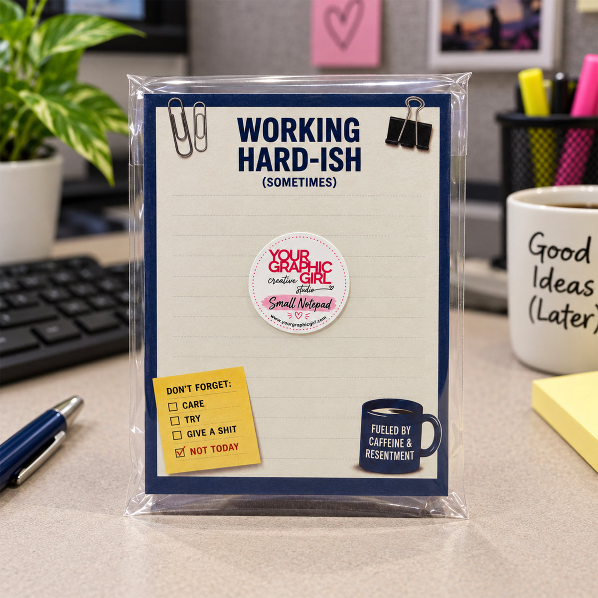 Work is Bullshit Small Notepad