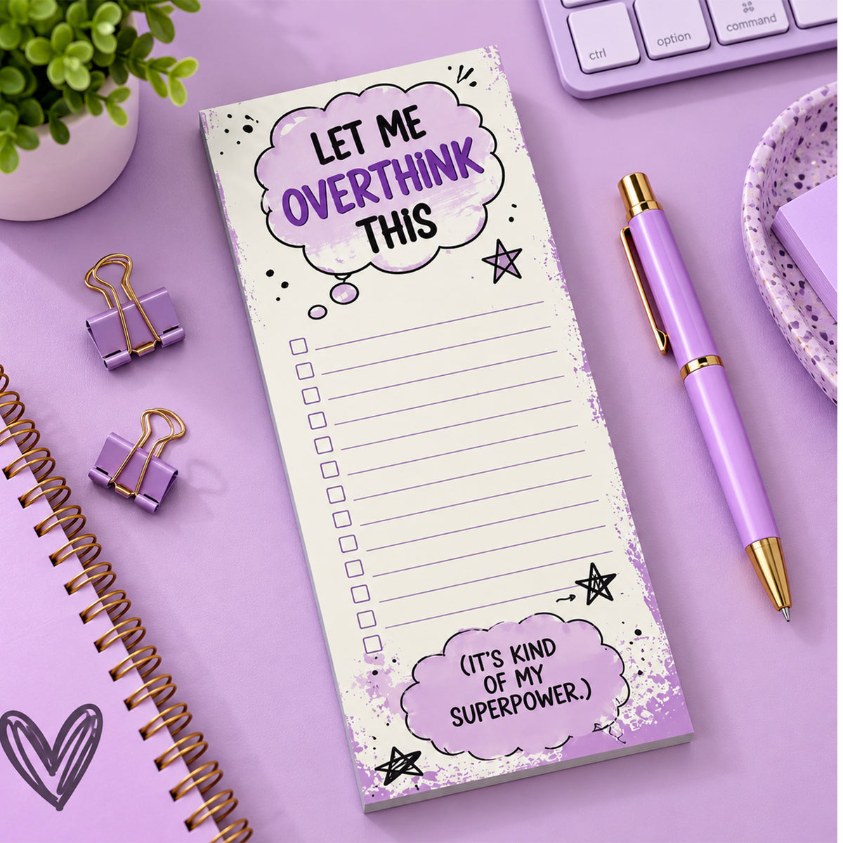 Let Me Overthink This Notepad