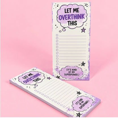 Let Me Overthink This Notepad