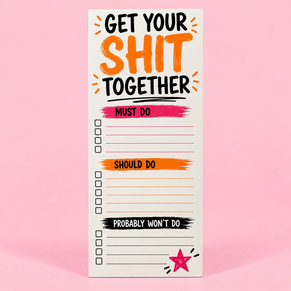 Get Your Shit Together Notepad