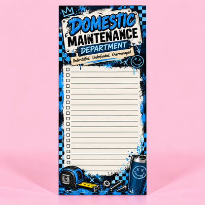 Domestic Maintenance Department Notepad