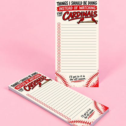 STL Cardinals Baseball Notepad