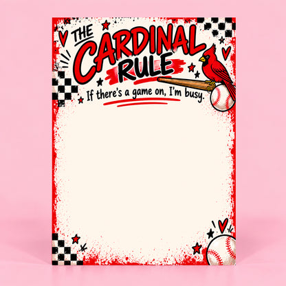 The STL Cardinal Rule Notepad