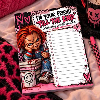 Horror Small Notepad - I’m Your Friend Till the End