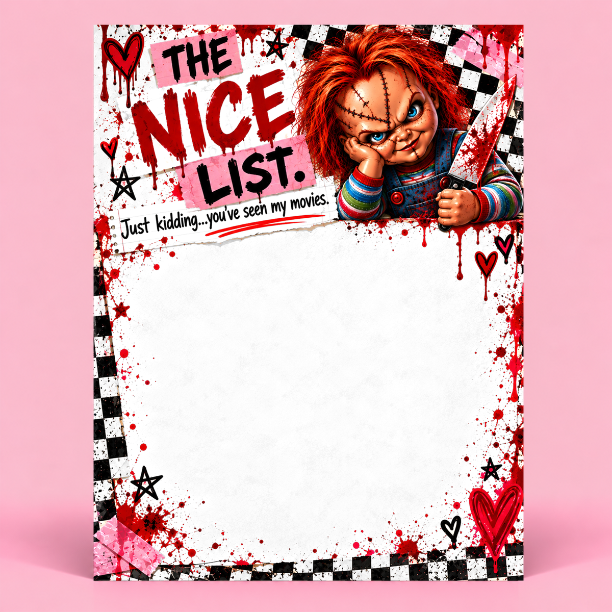 Horror Small Notepad - The Nice List