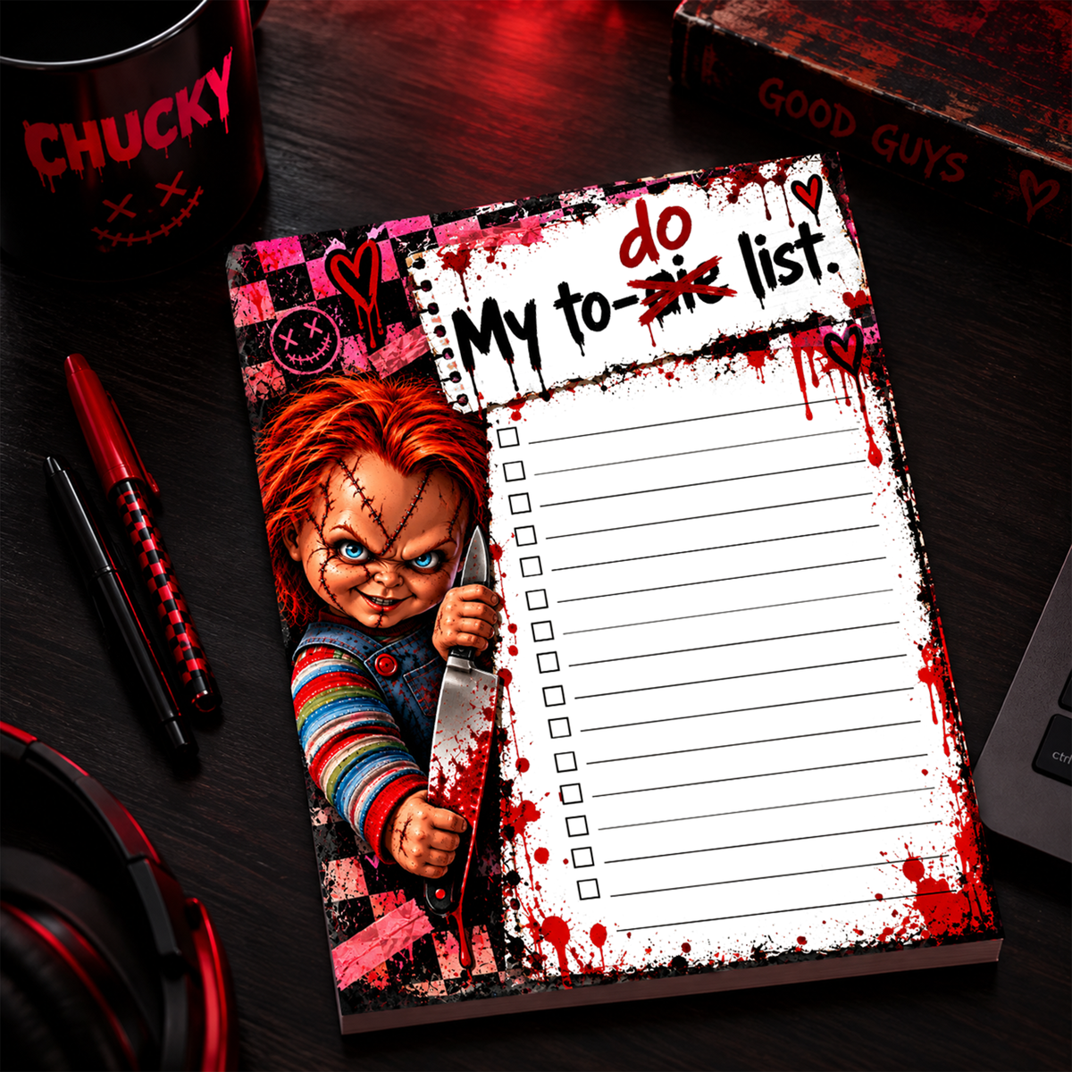 Horror Small Notepad - My To-Die/Do List