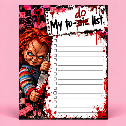 Horror Small Notepad - My To-Die/Do List