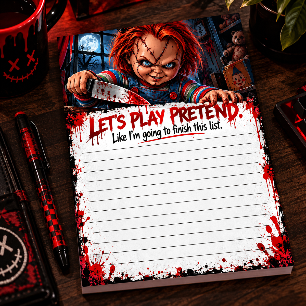 Horror Small Notepad - Let’s Play Pretend