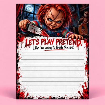 Horror Small Notepad - Let’s Play Pretend