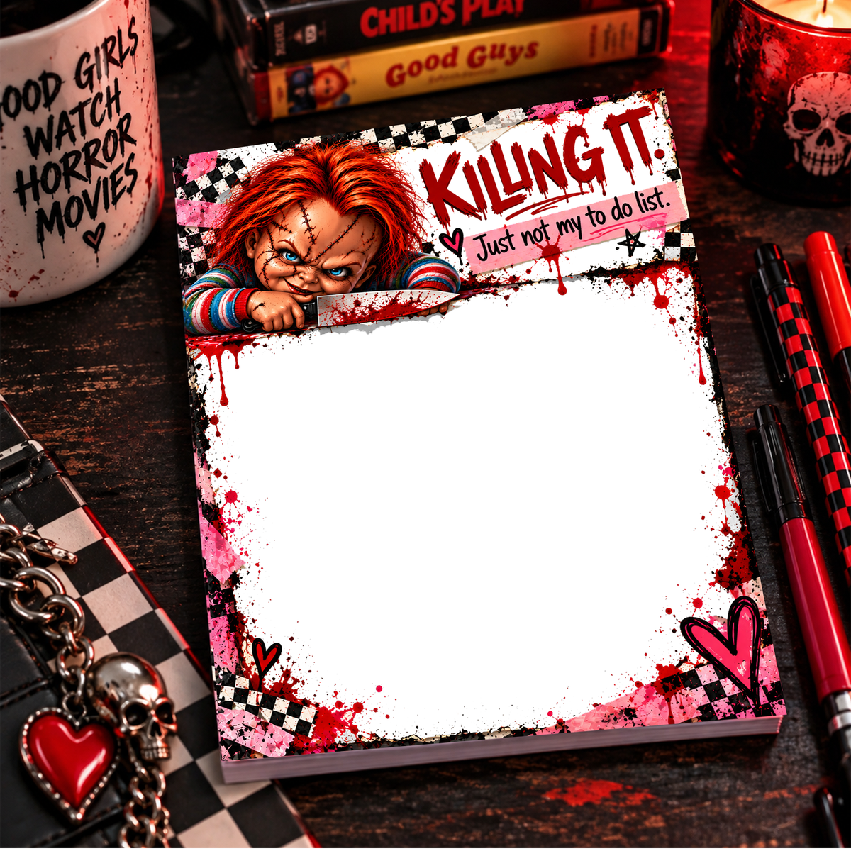 Horror Small Notepad - Killing It