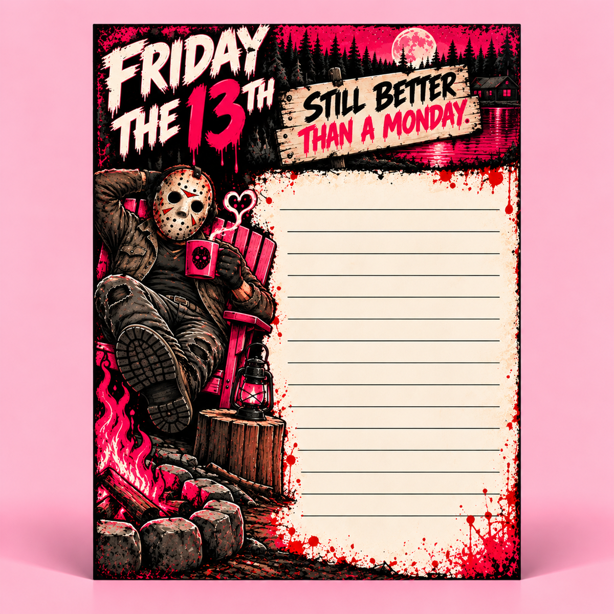 Horror Small Notepad - Still Better Than a Monday