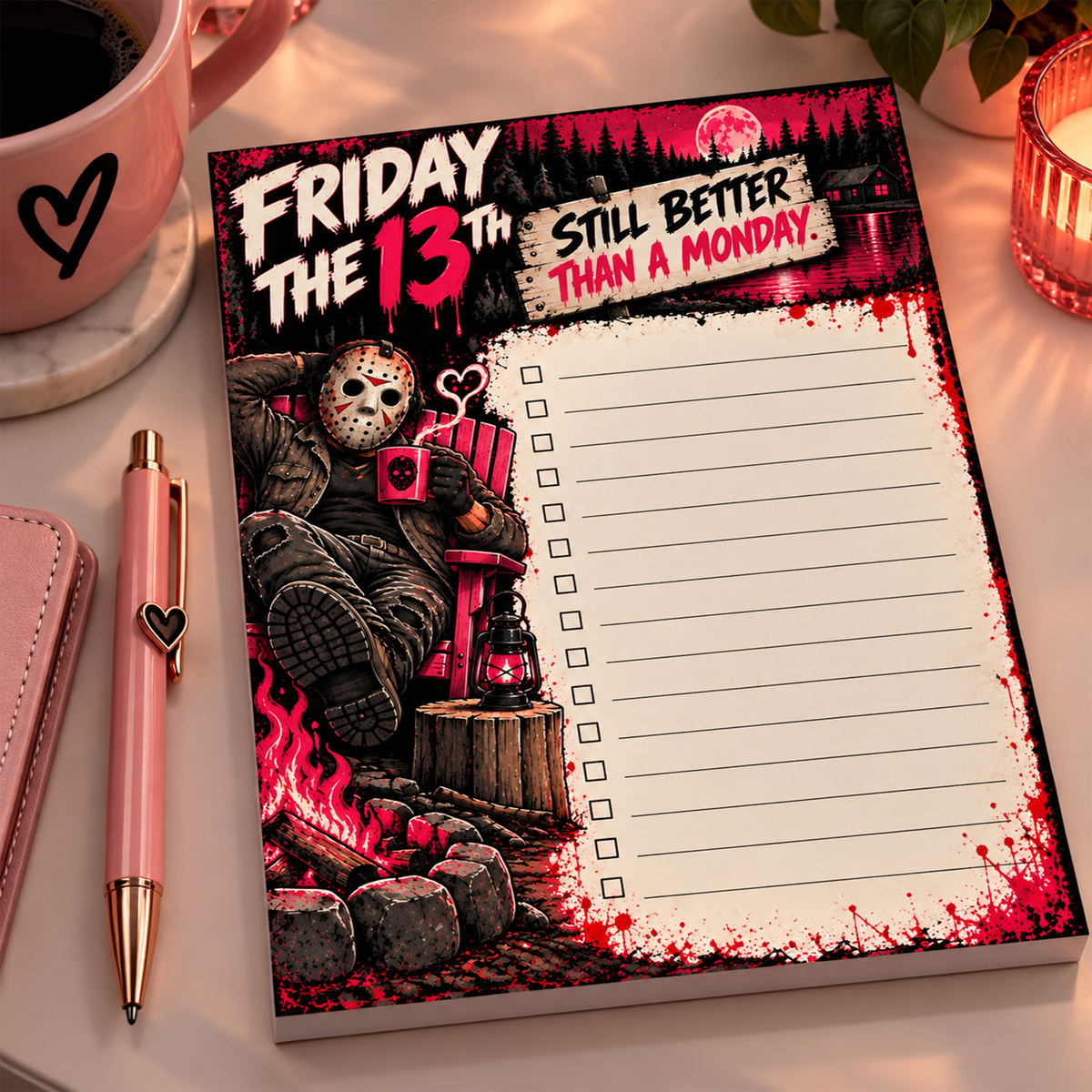 Horror Small Notepad - Still Better Than a Monday