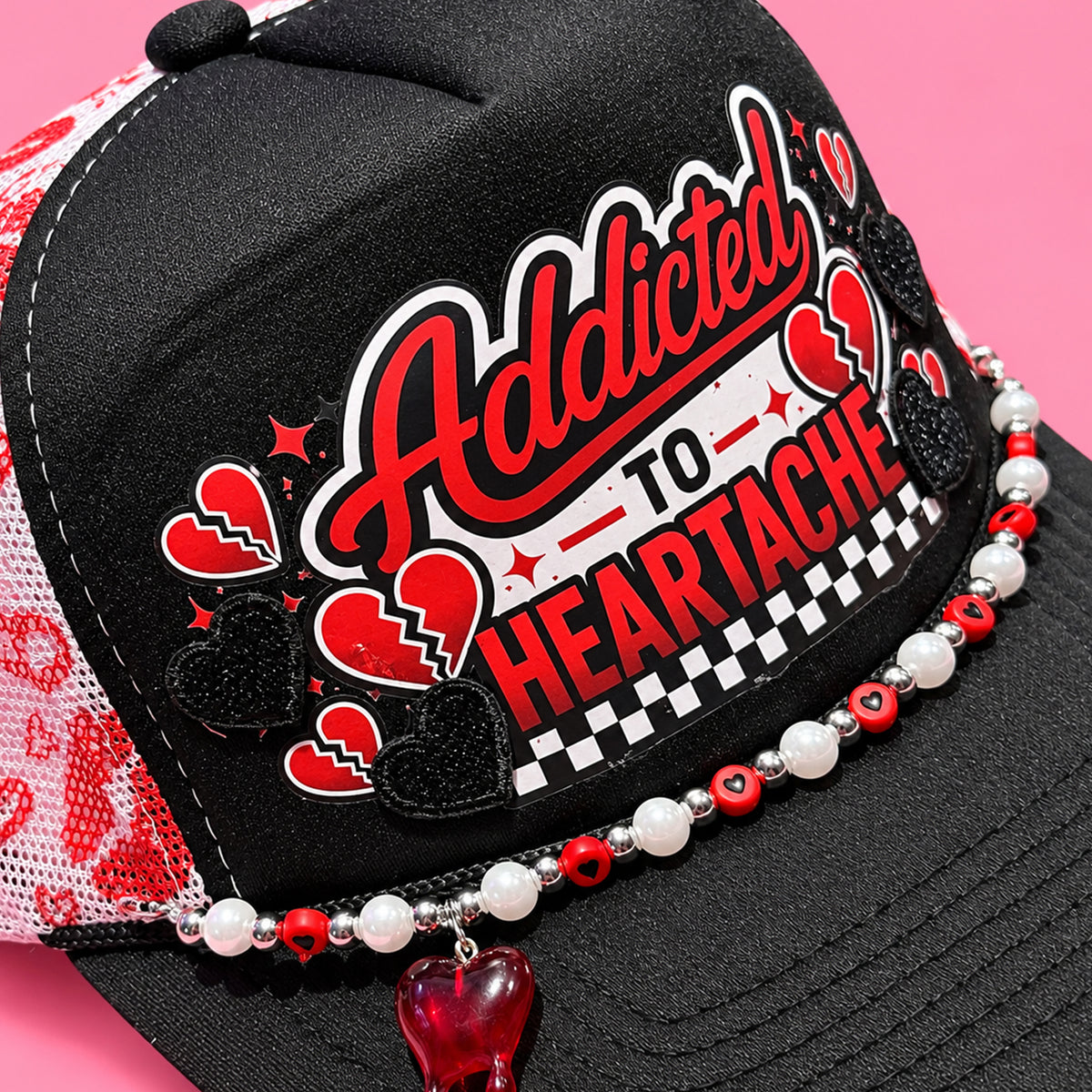 Addicted to Heartache Trucker Hat
