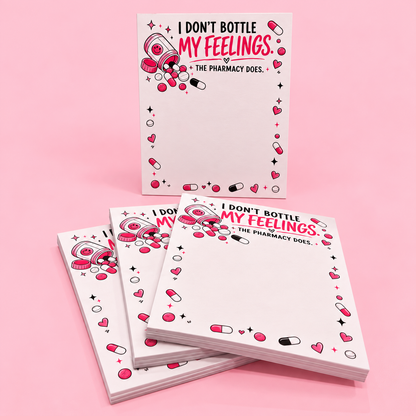 I Don’t Bottle My Feelings Small Notepad