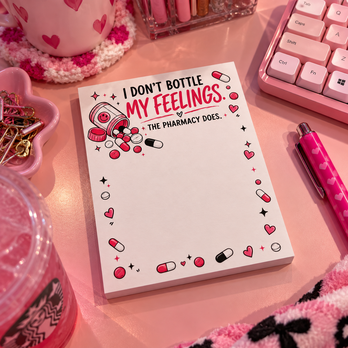 I Don’t Bottle My Feelings Small Notepad