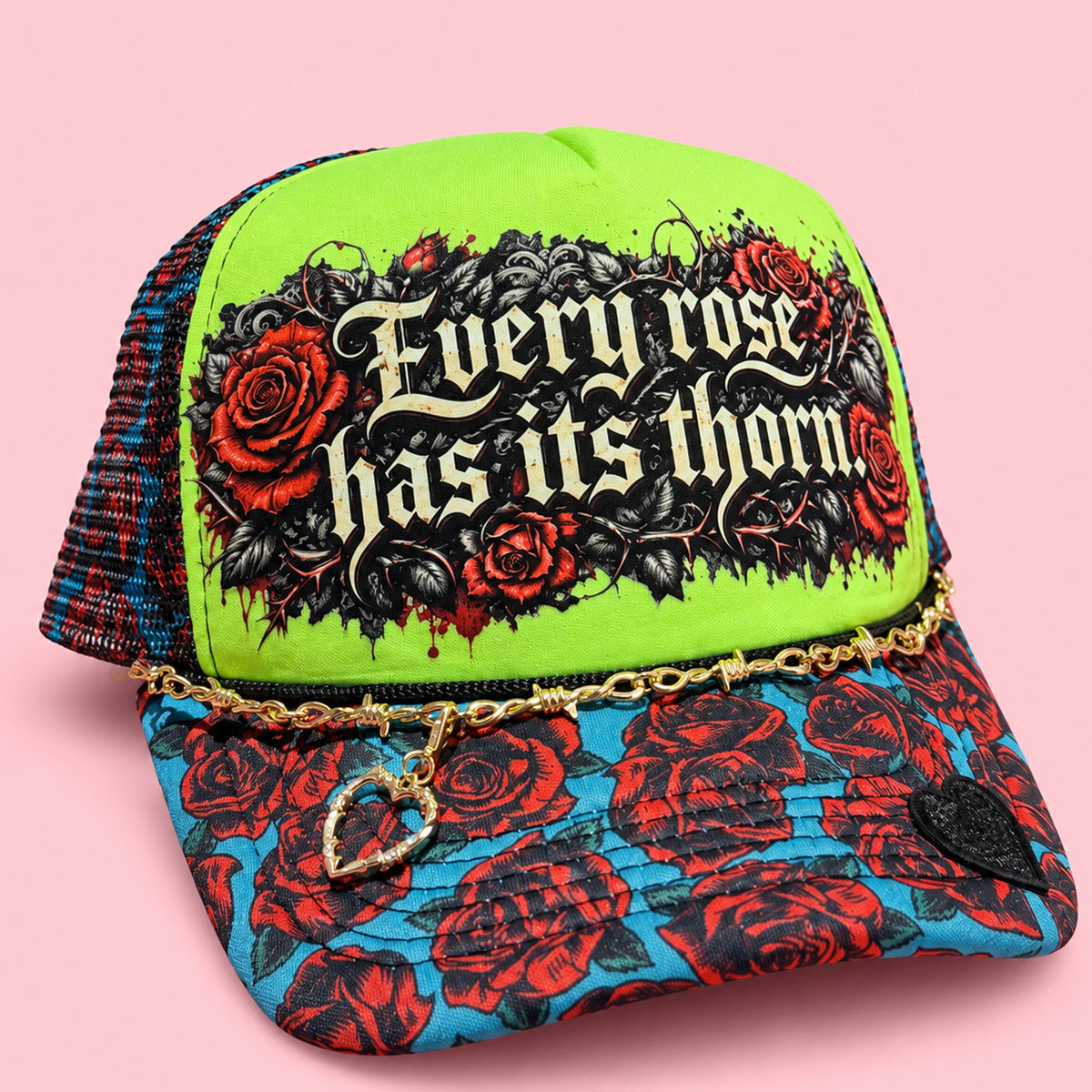 Every Rose Has Its Thorn Trucker Hat