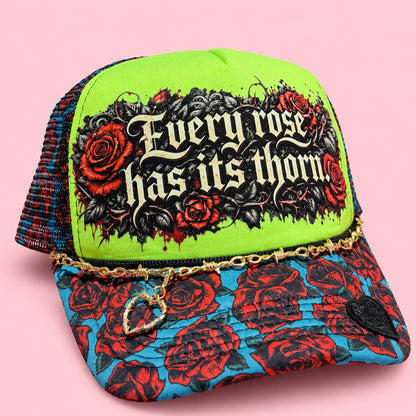 Every Rose Has Its Thorn Trucker Hat