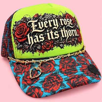 Every Rose Has Its Thorn Trucker Hat