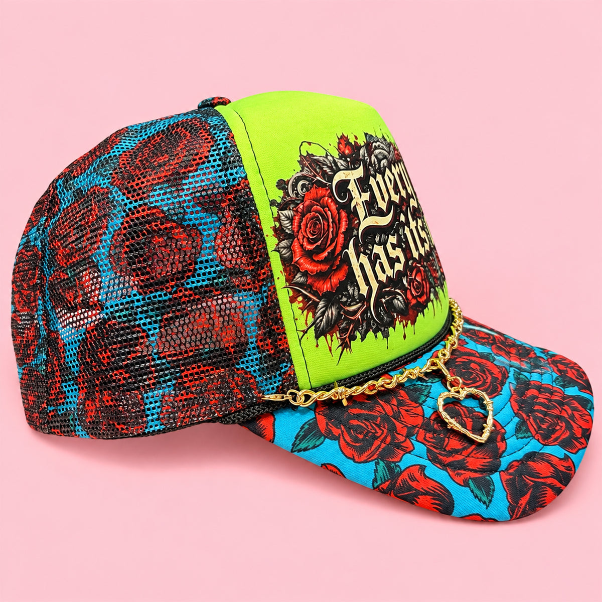 Every Rose Has Its Thorn Trucker Hat
