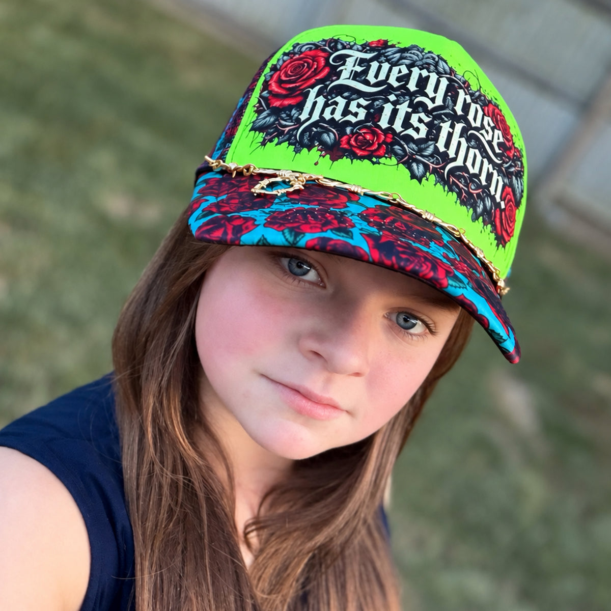 Every Rose Has Its Thorn Trucker Hat
