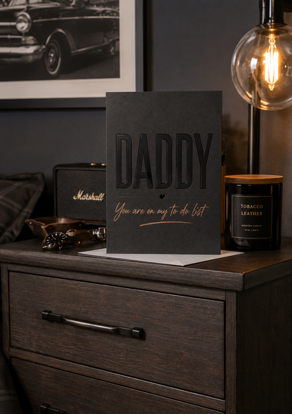 Daddy To Do List Card