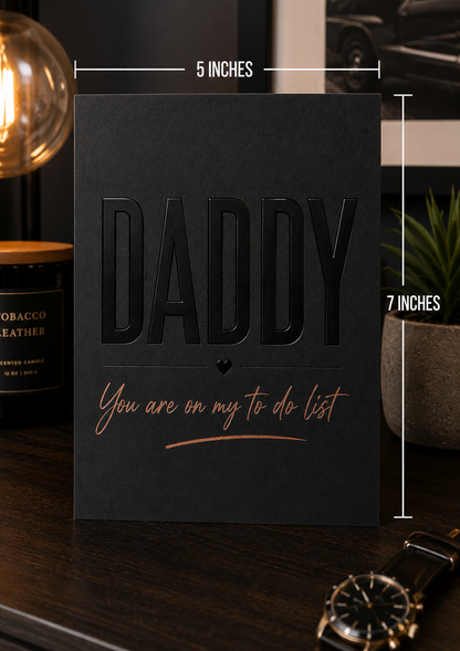 Daddy To Do List Card