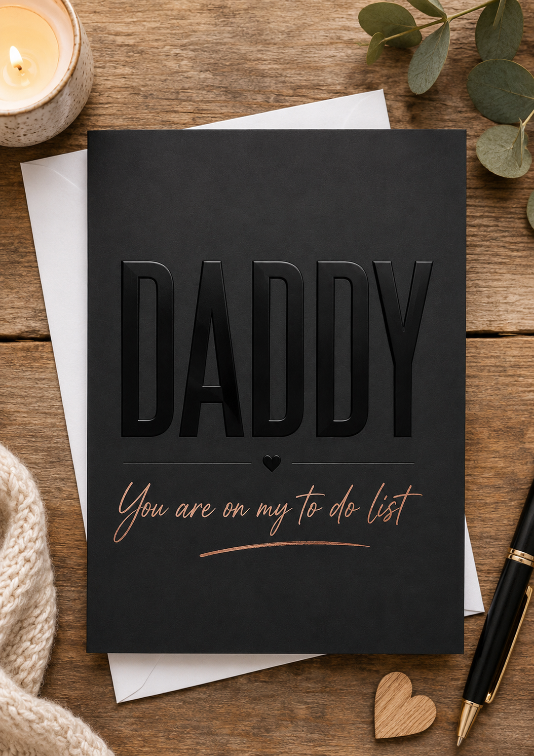 Daddy To Do List Card