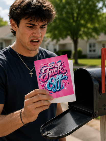 Fuck Off Greeting Card