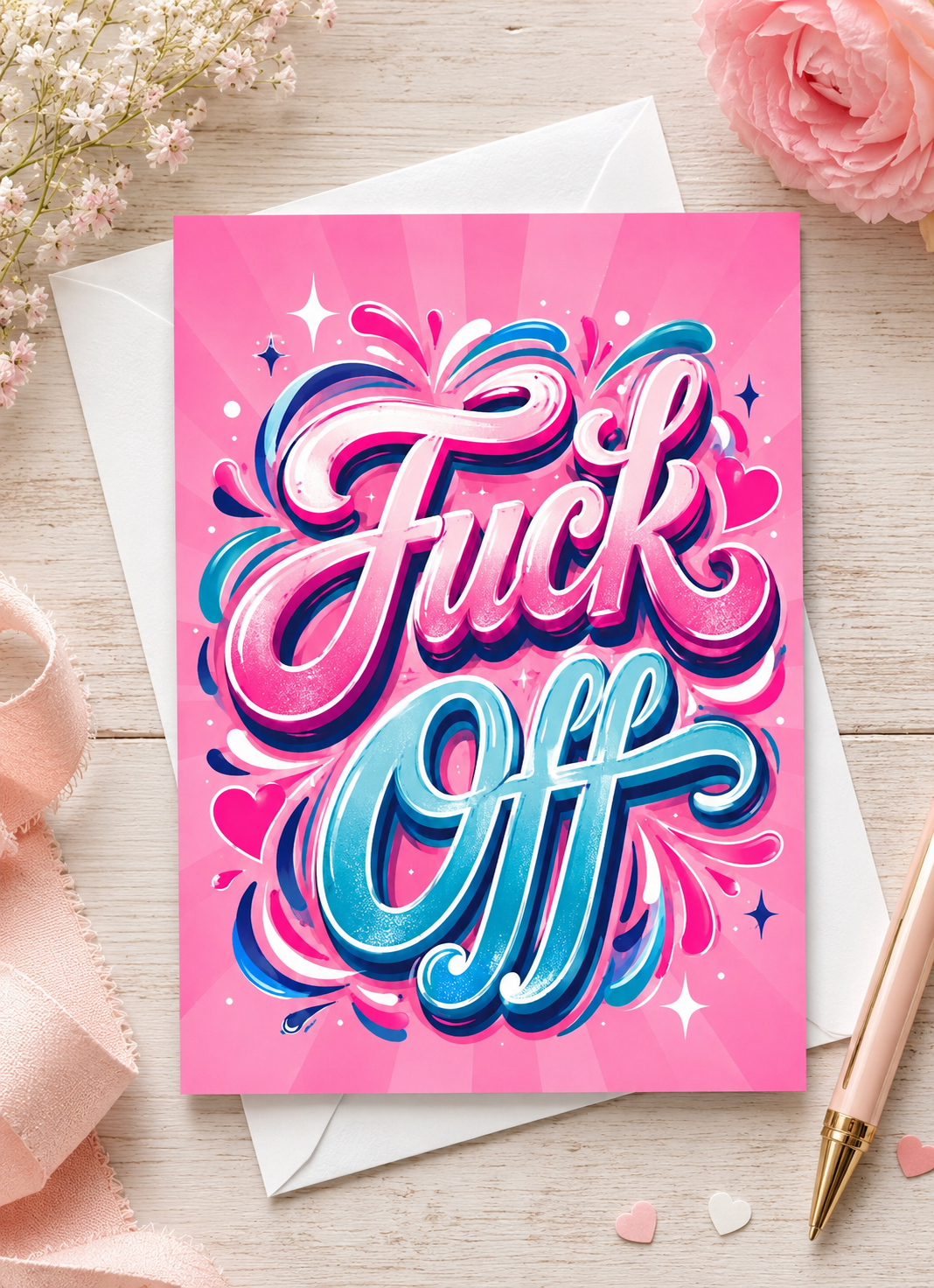 Fuck Off Greeting Card