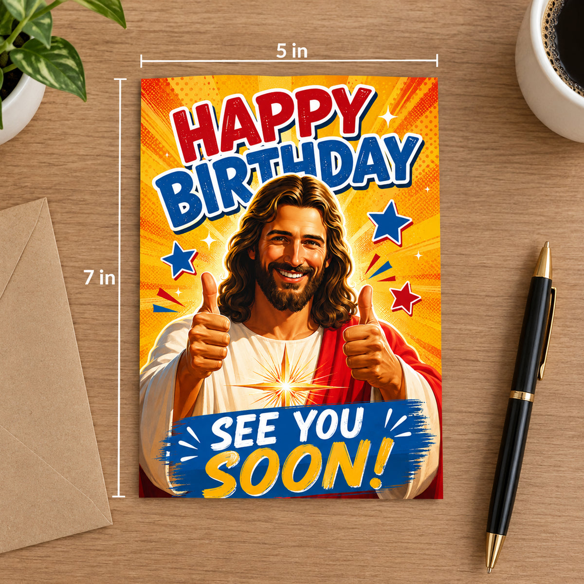 Happy Birthday Jesus Card – See You Soon