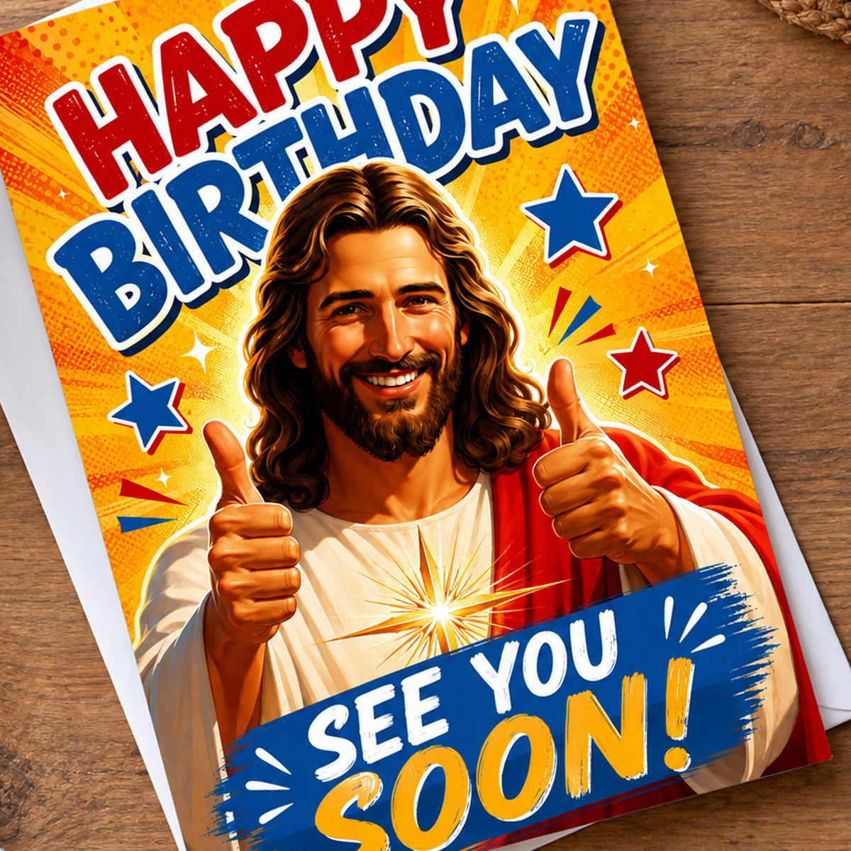 Happy Birthday Jesus Card – See You Soon