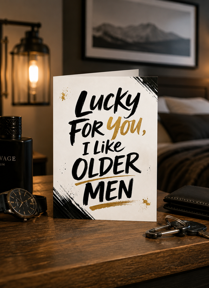 Funny Older Men Greeting Card