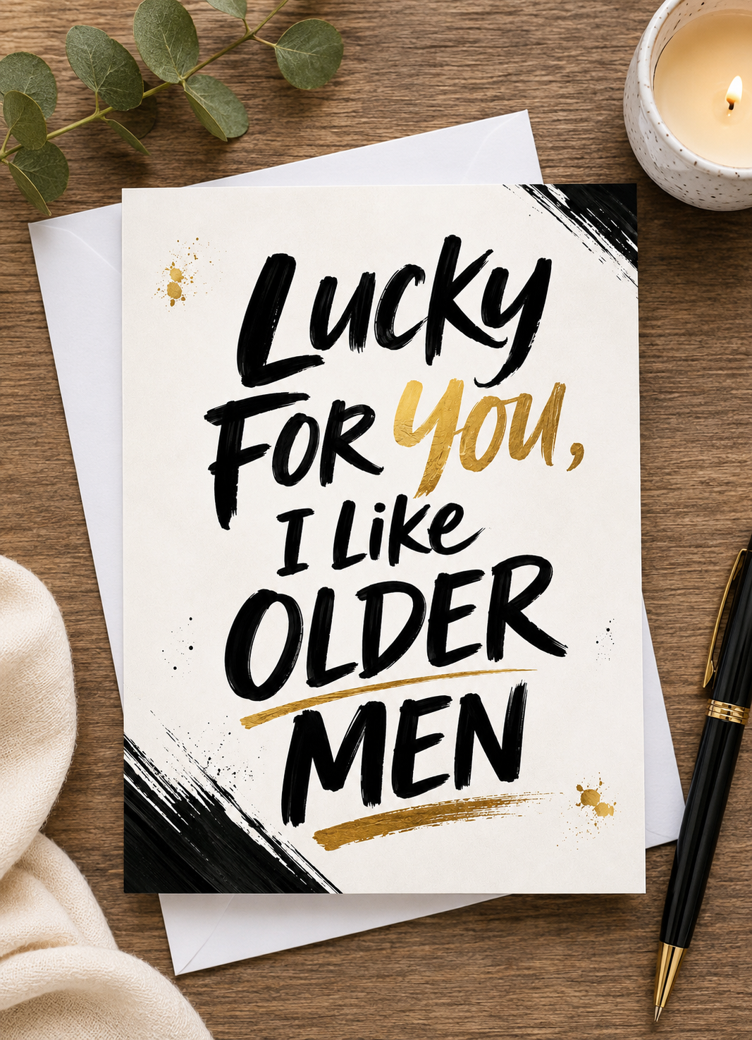 Funny Older Men Greeting Card