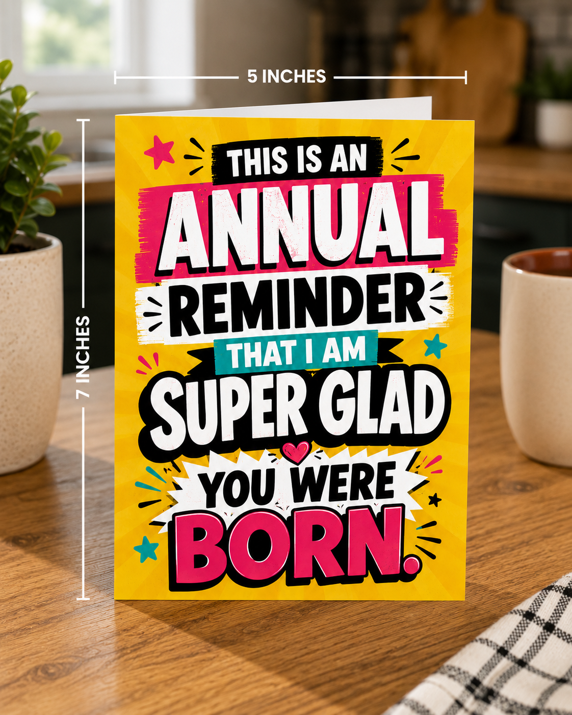 Annual Reminder Birthday Card