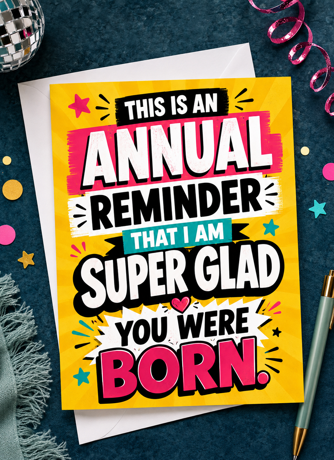 Annual Reminder Birthday Card