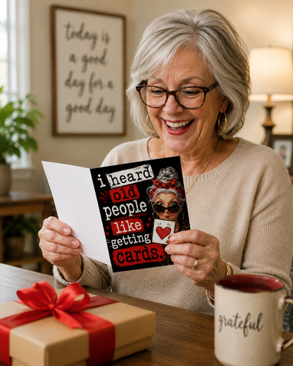 Funny Birthday Card for Older Woman