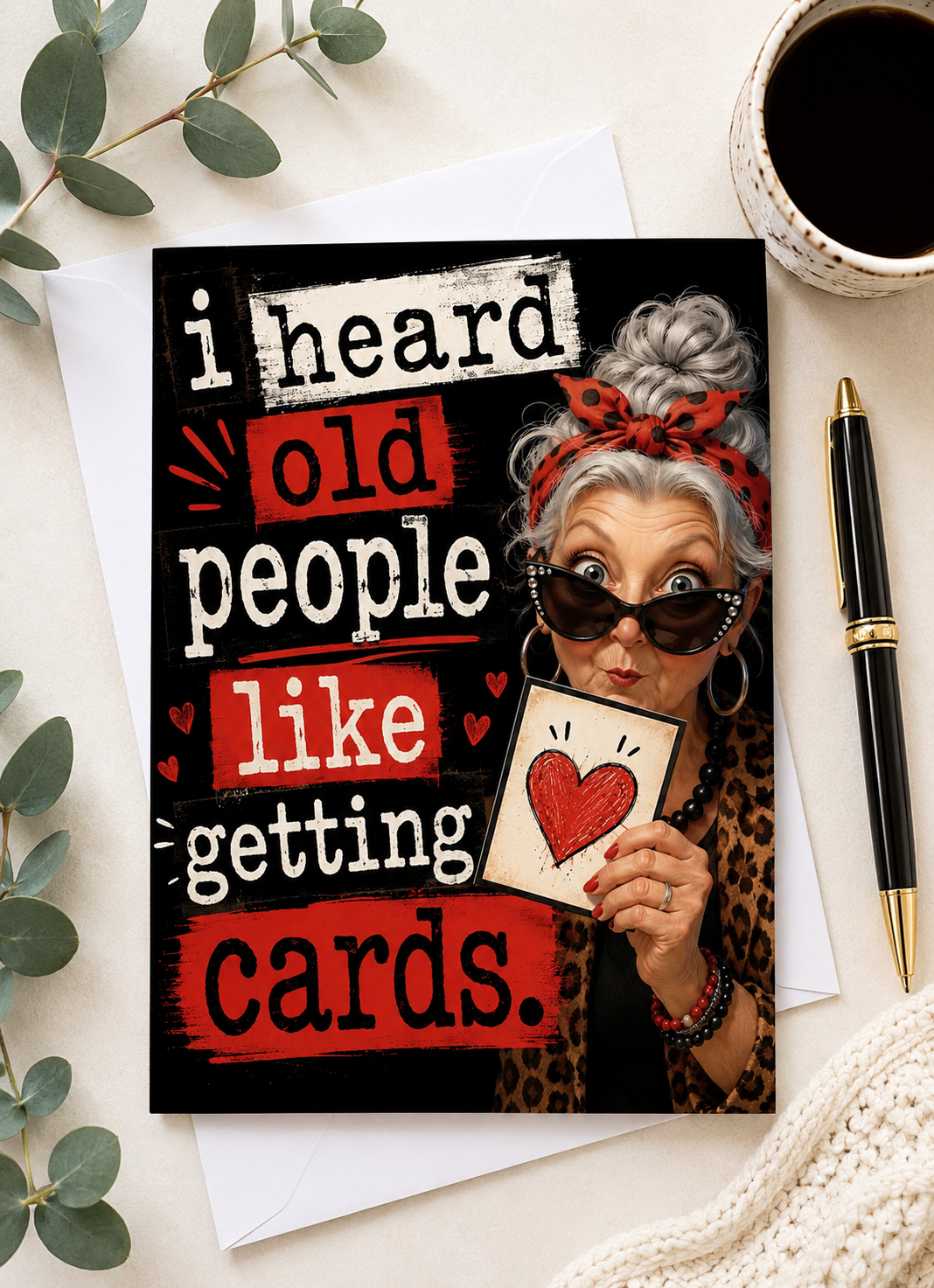 Funny Birthday Card for Older Woman